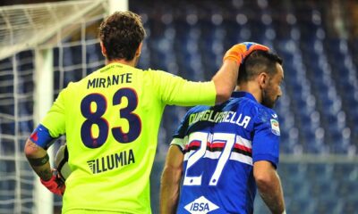 mirante quagliarella sampdoria bologna aprile 2018