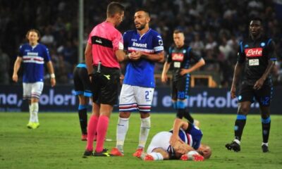 quagliarella protesta massa sampdoria napoli