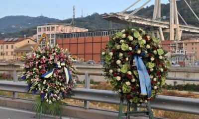 corone fiori ponte morandi