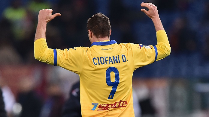 esultanza gol daniel ciofani frosinone