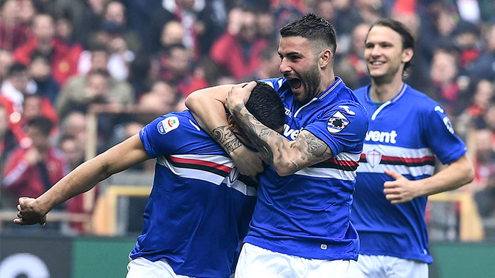 murru defrel gol derby sampdoria-genoa esultanza