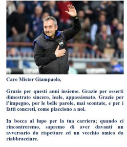 lettera federclubs giampaolo