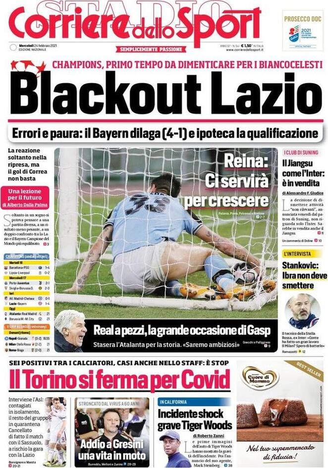 corriere dello sport 2021 02 24 6035df697388c