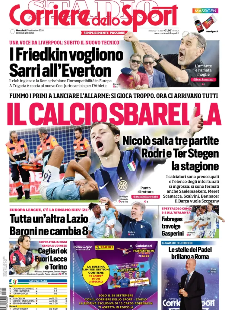 corriere dello sport settembre