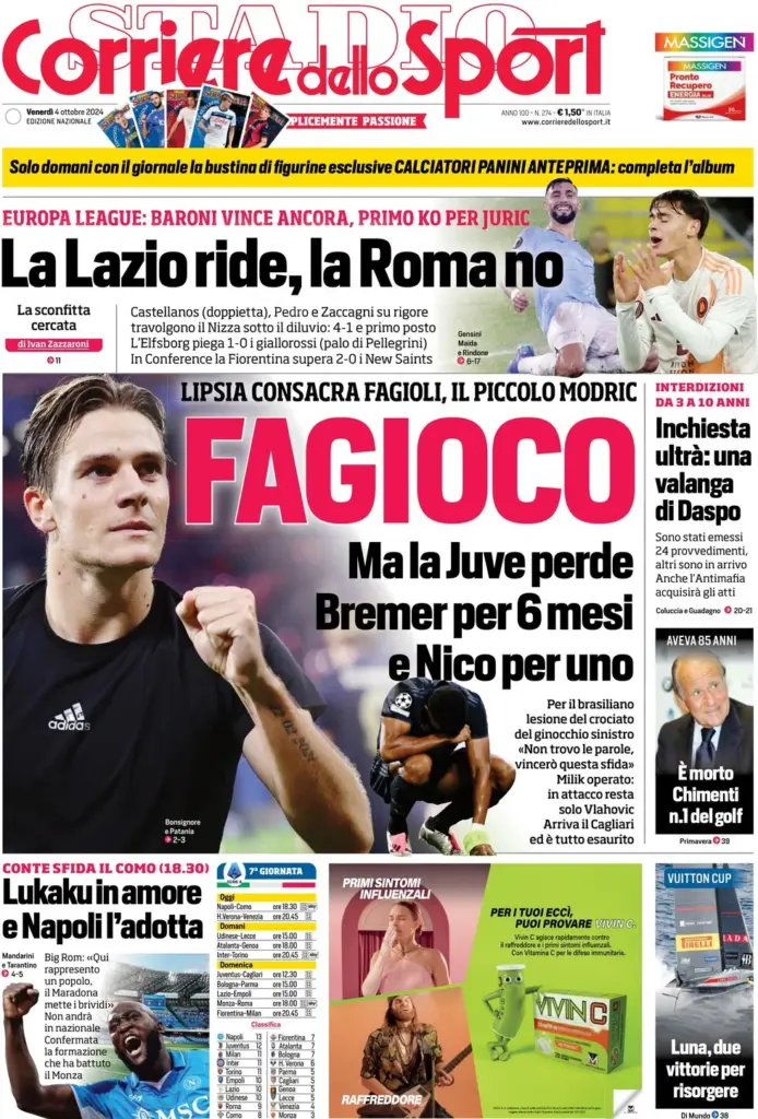 Corriere dello Sport ottobre