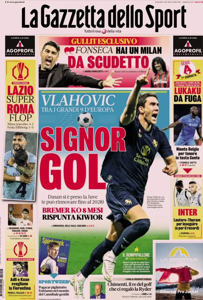 Gazzetta ottobre