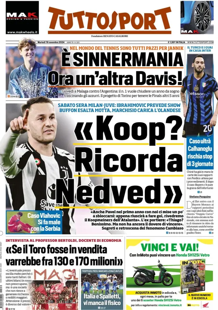 tuttosport 19 novembre