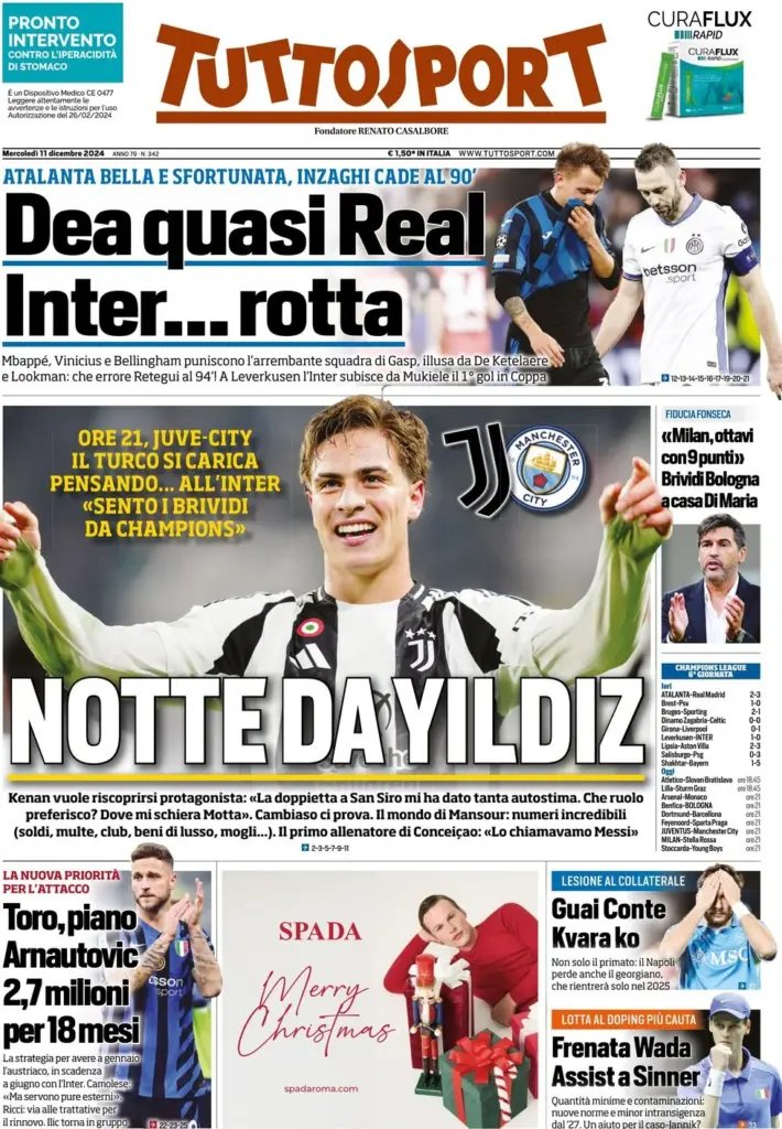 tuttosport 11 dicembre