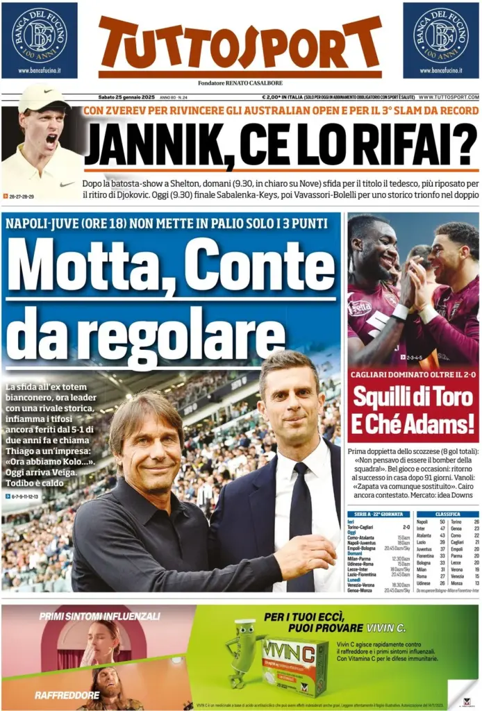 tuttosport 25 gennaio