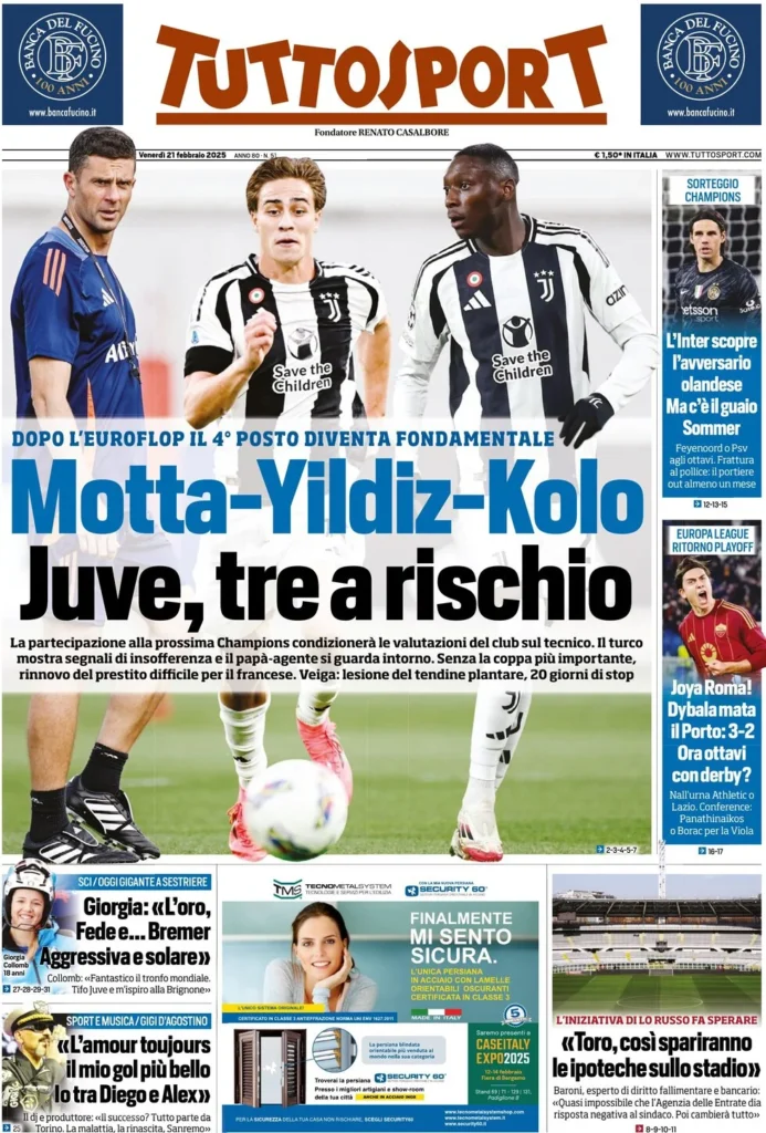 tuttosport 21 febbraio