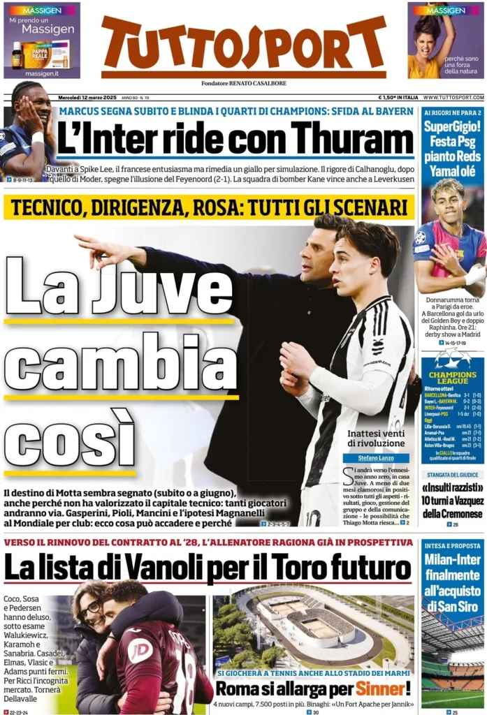 tuttosport 12 marzo