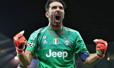 buffon esulta juventus champions league settembre 2015 ifa