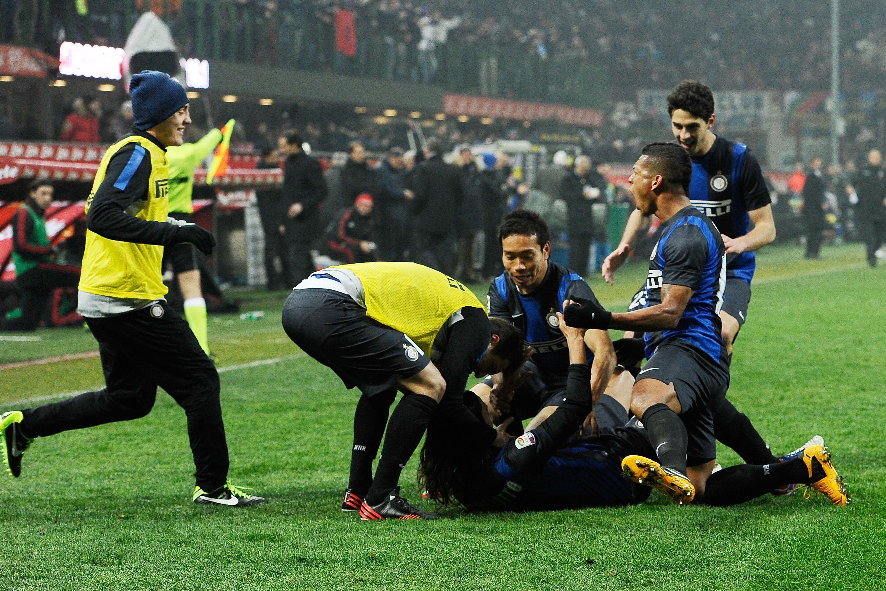 inter esultanza gol schelotto derby ifa