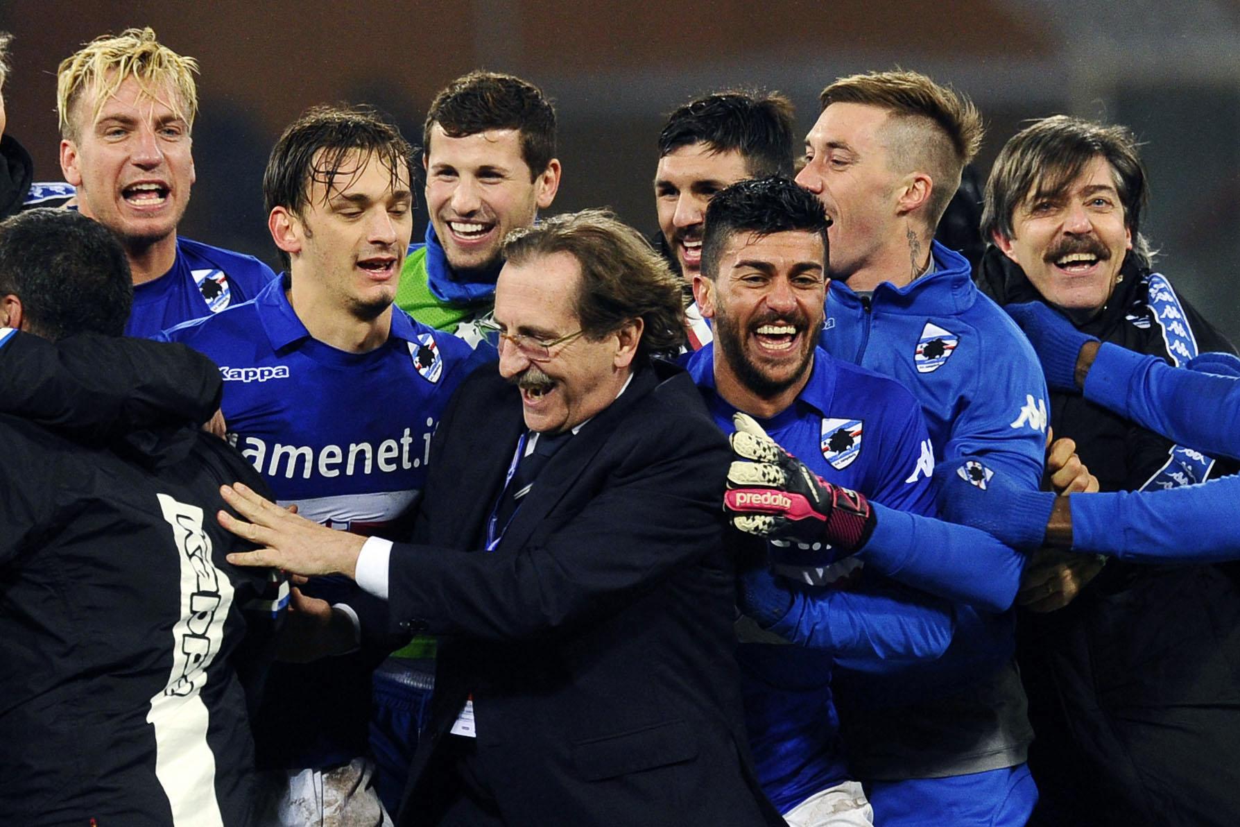 sampdoria esulta derby febbraio 2014 ifa