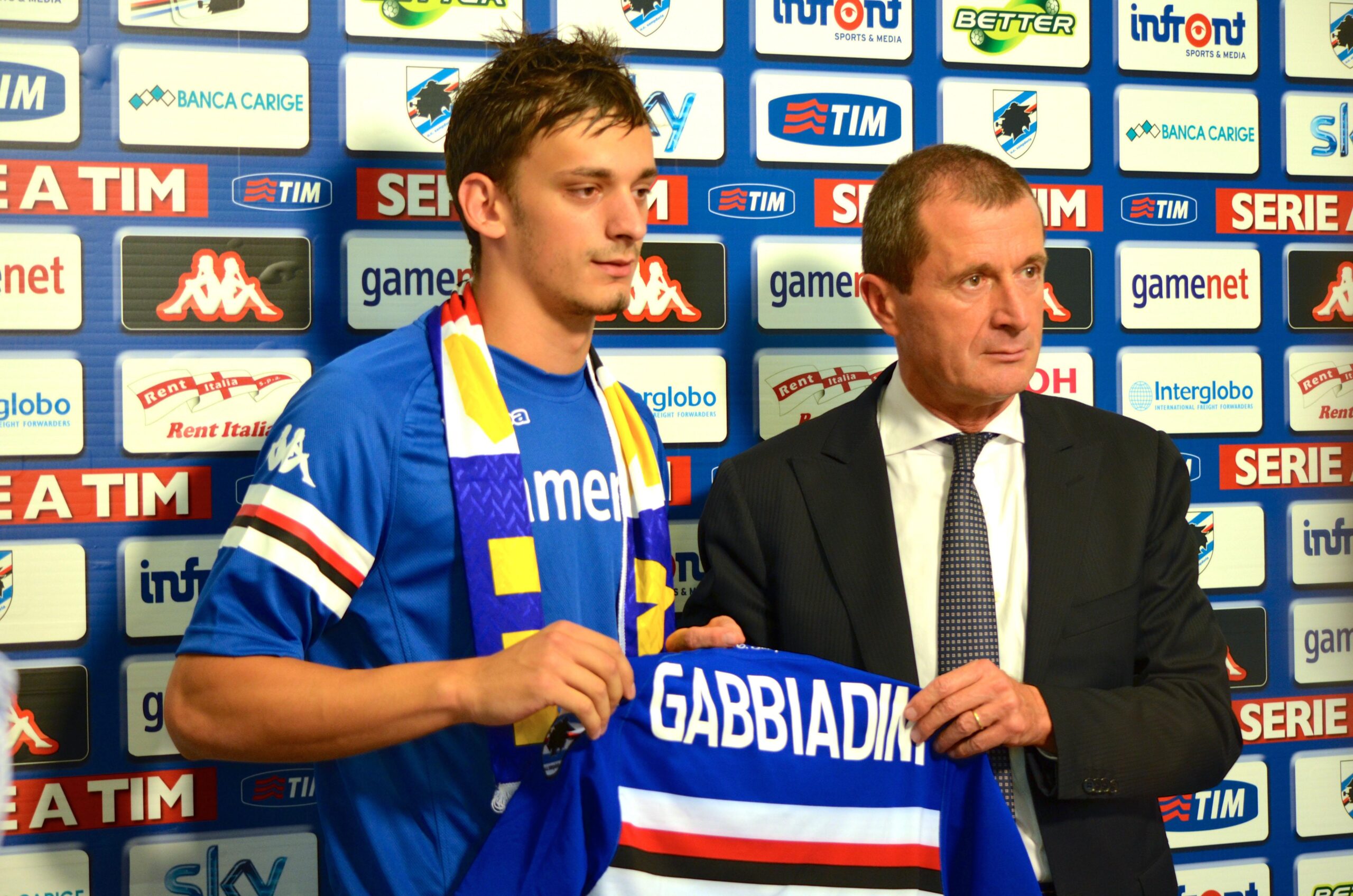 gabbiadini presentazione sn24 scaled